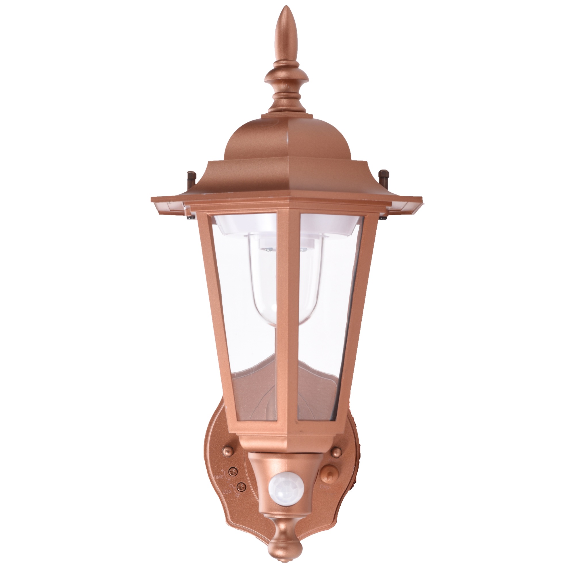 Maxsa Innovations Battery-Powered Motion-Activated LED Wall Sconce - Copper, Weatherproof, Model# 46719